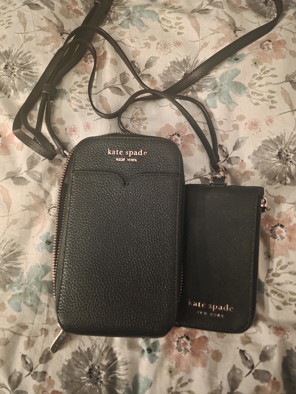 kate spade Black Crossbody Phone Bag with Card Wallet